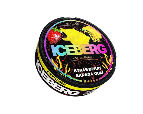 ICEBERG 130 мг Strawberry Banana Gum Астана